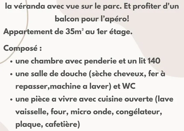 T2 Qaurtier Couchant, Vue Parc, Au Calme, A 5 Min De La